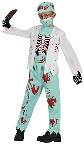 FIESTAS GUIRCA Zombie Skelett Arzt Kostüm – Blutige medizinische Chirurg Uniform – Halloween Kinder Kostüm für Jungen von 5-6 Jahren FIESTAS GUIRCA Zombie Skelett Arzt Kostüm – Blutige medizinische Chirurg Uniform – Halloween Kinder Kostüm für Jungen von 5-6 Jahren von FIESTAS GUIRCA