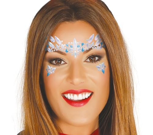 Fiestas GUiRCA 8434077158227 Gesichtsschmuck, blau/weiß von FIESTAS GUIRCA