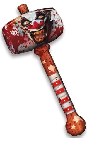 FIESTAS GUIRCA Aufblasbarer Clown-Hammer, 90 cm, Kostümzubehör – Cosplay für Halloween – Thema: von FIESTAS GUIRCA