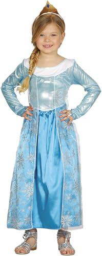 Fiestas GUiRCA Eis Prinzessin Mädchen Kostüm - blaues Prinzessinnenkleid für Kinder - Alter Kleinkind 3-4 J.- Blaue Königin Kostüm Karneval, Fasching, Halloween, Märchen Themen Party Film Verkleidung von Fiestas GUiRCA