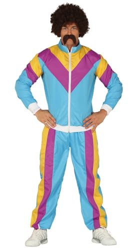 Fiestas GUiRCA Lustiger Fasching Jogginganzug 80er Jahre Herren - Größe M 48 – 50 - Bunter 80 er Jahre Trainingsanzug Herren - 90er Jahre Outfit Karneval, Bad Taste Outfit, DDR Trainingsanzug Fiestas GUiRCA Lustiger Fasching Jogginganzug 80er Jahre Herren - Größe M 48 – 50 - Bunter 80 er Jahre Trainingsanzug Herren - 90er Jahre Outfit Karneval, Bad Taste Outfit, DDR Trainingsanzug von Fiestas GUiRCA