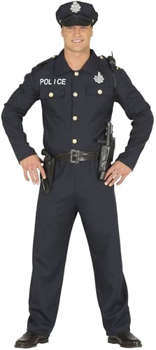 Fiestas GUiRCA Polizei Kostüm Herren inkl. Polizei Uniform Herren und Polizei Hut - Größe L 52 – 54 - Polizist Kostüm Herren Karneval, Faschingskostüm Polizist - SEK Kostüm SWAT, Police Kostüm Herren Fiestas GUiRCA Polizei Kostüm Herren inkl. Polizei Uniform Herren und Polizei Hut - Größe L 52 – 54 - Polizist Kostüm Herren Karneval, Faschingskostüm Polizist - SEK Kostüm SWAT, Police Kostüm Herren von Fiestas GUiRCA