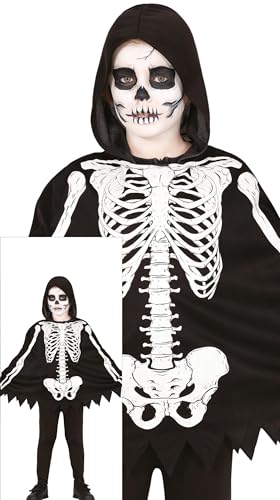 FIESTAS GUIRCA Skelett Poncho Halloween Kostüm Kinder – Schwarzer Poncho mit Skelett Aufdruck und Kapuze – Kostüm Kinder Halloween Mädchen oder Jungen 7-9 Jahre FIESTAS GUIRCA Skelett Poncho Halloween Kostüm Kinder – Schwarzer Poncho mit Skelett Aufdruck und Kapuze – Kostüm Kinder Halloween Mädchen oder Jungen 7-9 Jahre von FIESTAS GUIRCA