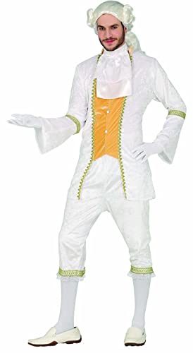Fiestas Guirca Edelmann Kostüm Herren - Größe L 52 – 54 - Adliger Kostüm Herren inkl. Barock Mantel - Rokoko Herren Kostüm Karneval, Französischer König Kostüm Herren, Faschingskostüme Herren Prinz von FIESTAS GUIRCA