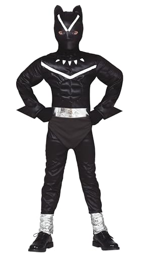 Fiestas Guirca Kinderkostüm schwarzer Panther für Cosplay-Verkleidung von FIESTAS GUIRCA
