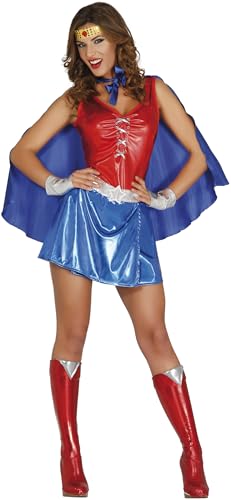 Fiestas Guirca - Kostüm Eroina Power Woman, Farbe Rot, Blau, M, 80601 Fiestas Guirca - Kostüm Eroina Power Woman, Farbe Rot, Blau, M, 80601 von FIESTAS GUIRCA