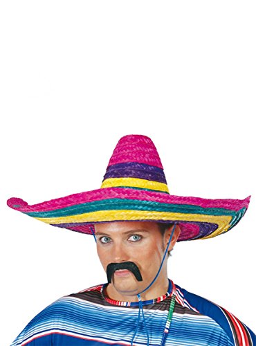 Guirca 13612 - Mexikanischer Sombrero, gefärbt, aus Stroh, Einheitsgröße von FIESTAS GUIRCA