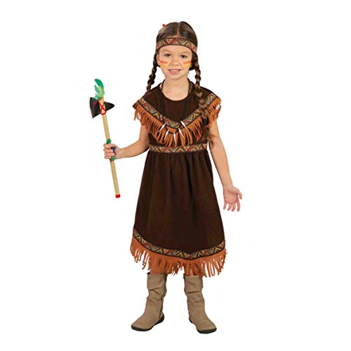 Guirca 82720 Kostüm für Mädchen Indische Pellerossa, braun, 5-6 anni (110-115 cm) von Guirca