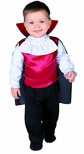 Guirca Kostüm Baby Dracula Vampir rot/weiß/schwarz, 0/12 Monate, 78009 von Fiestas GUiRCA