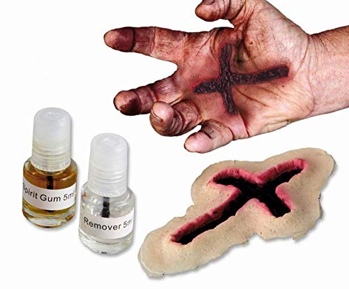 Guirca Kreuz Make Up Schminke Halloween Sacerdote Vampir Zombie Pink Rot 2000 von Fiestas GUiRCA