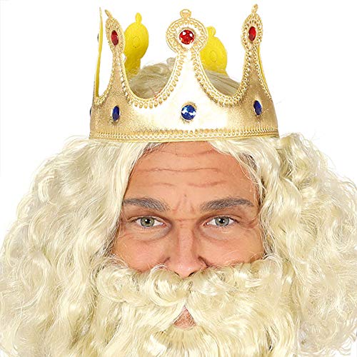 Guirca Krone für König aus goldenem Stoff von FIESTAS GUIRCA