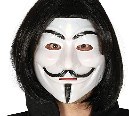 Guirca - Maske Weiß V für Vendetta Horror, Farbe, 2894, Siehe Foto von Guirca