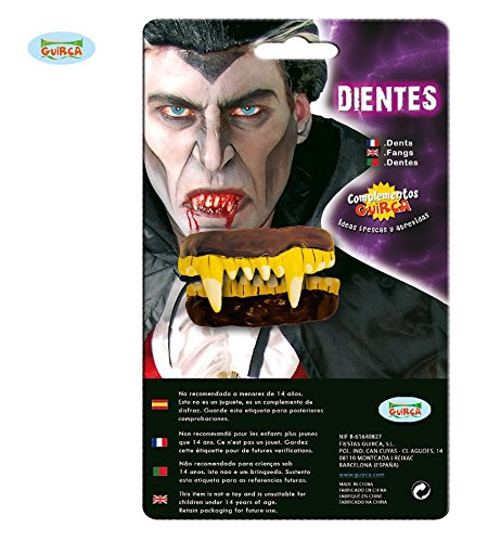 Guirca Monster Zähne aus Latex für Erwachsene von FIESTAS GUIRCA