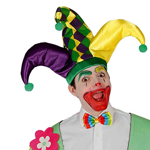 Guirca-Mütze Clown Joker Joker, mehrfarbig, Erwachsene 13166 von Fiestas GUiRCA
