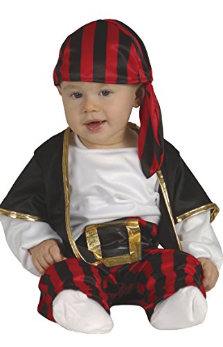 Guirca 85561 Piraten Pirata Babykostüm, rot, schwarz, weiß, 1-2 Jahre von Guirca