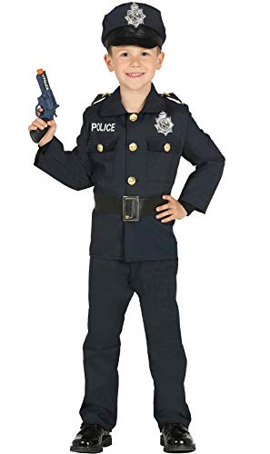 FIESTAS GUIRCA Costume da poliziotto agente di Polizia Americano Bambino Bambina, 7-9 anni von Fiestas GUiRCA