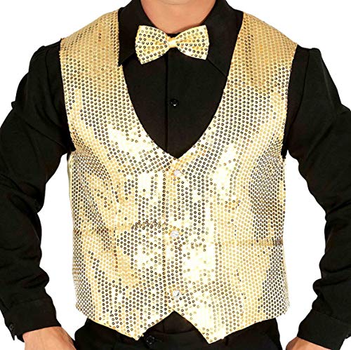 Guirca - Weste Pailletten Gold Herren, Farbe, 17354 von FIESTAS GUIRCA