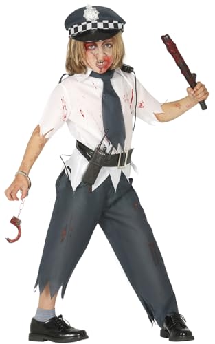 Guirca - Zombie Polizist Kostüm Kinder 5-6 Jahre, Farbe Blau und Weiß, 87706 Guirca - Zombie Polizist Kostüm Kinder 5-6 Jahre, Farbe Blau und Weiß, 87706 von Guirca