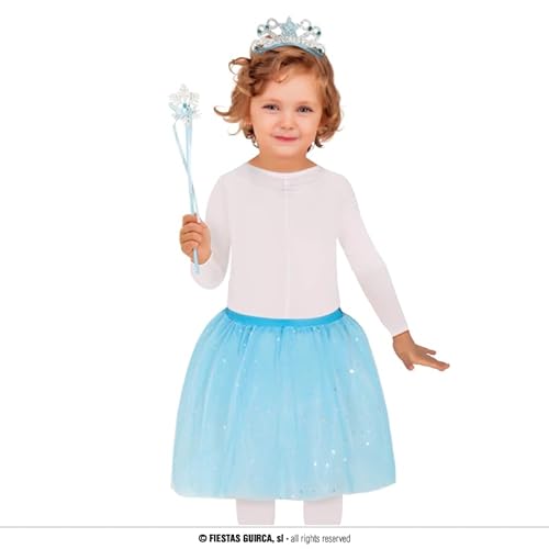 Prinzessinnen Set blau - Tutu, Tiara, Zauberstab von FIESTAS GUIRCA