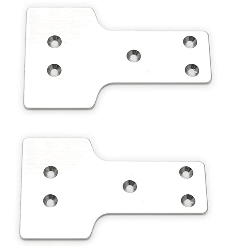 FIGGRITID 2X 12428-0364 Vorderer Boden Schutz Aluminium Blech für 12428 12423 12628 12429 Rc Auto Teile von FIGGRITID