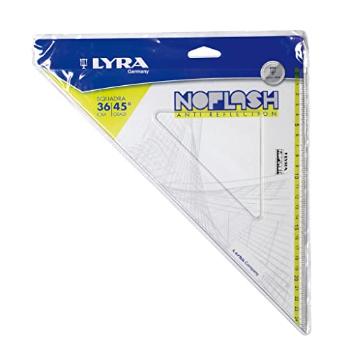 Fila Lyra Noflash Geodreieck 36 cm / 45 ° in PVC-Hülle Fila Lyra Noflash Geodreieck 36 cm / 45 ° in PVC-Hülle von Fila