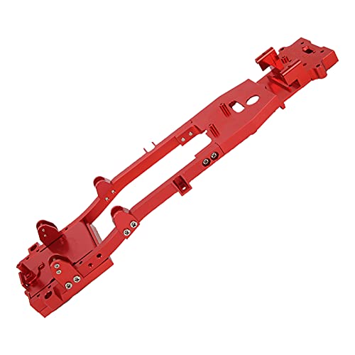 FILFEEL CNC Metal Body Chassis Frame, 1pcs -Chassis -Rahmen für WPL D12 RC Rahmen Aluminiumlegierung für WPL D12 1/10 RC Modell (Rot) von FILFEEL