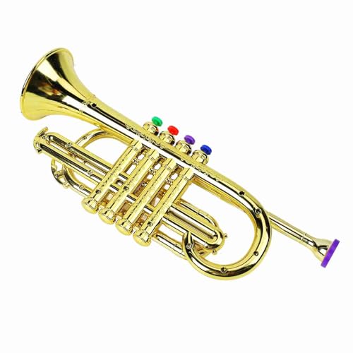 FILFEEL Gold Kid Trompetenspielzeug, Kinder -Trompetenspielzeug mit 4 Farbigen Schlüssel mit 4 Toning, um die Koordination und Flexibilität Ihrer Kleinen Hände Leichter zu Ausüben, um FILFEEL Gold Kid Trompetenspielzeug, Kinder -Trompetenspielzeug mit 4 Farbigen Schlüssel mit 4 Toning, um die Koordination und Flexibilität Ihrer Kleinen Hände Leichter zu Ausüben, um von FILFEEL
