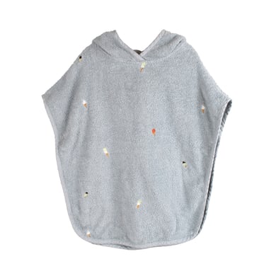 FILIBABBA Badeponcho mit Stickmuster Pearl Blue von Filibabba