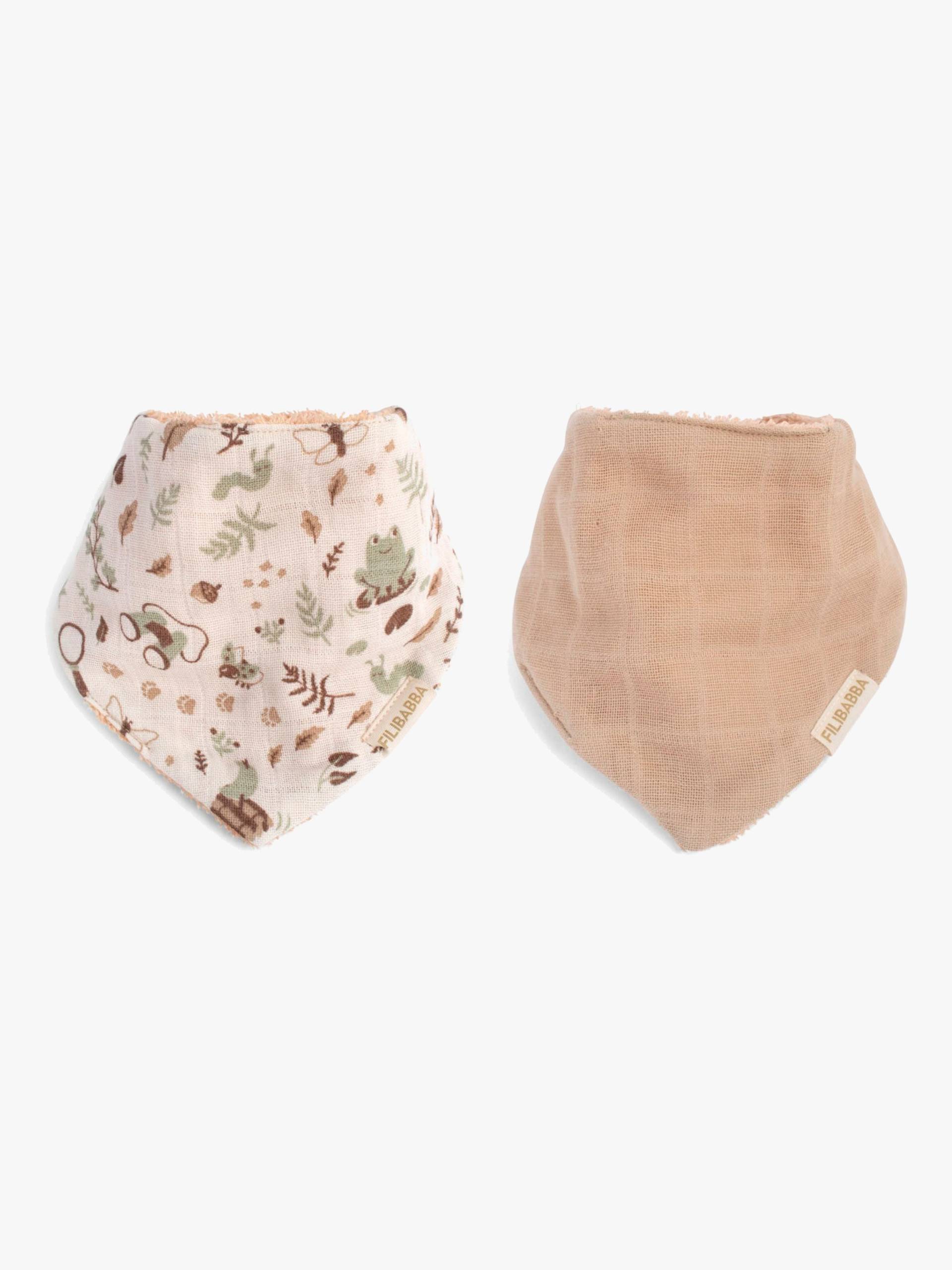 FILIBABBA Bandana Halstücher 2er-Pack, Little Wonders/Warm Grey von FILIBABBA