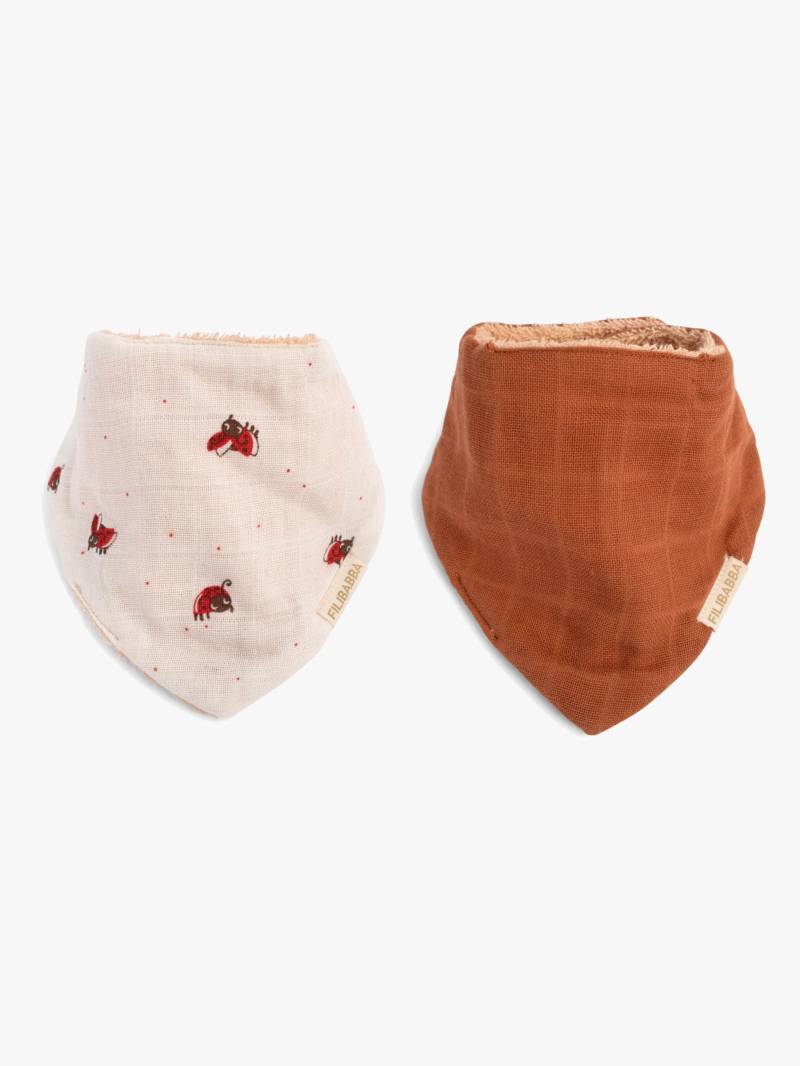 FILIBABBA Bandana Halstücher 2er-Pack, Lucky/Amber Brown FILIBABBA Bandana Halstücher 2er-Pack, Lucky/Amber Brown von FILIBABBA