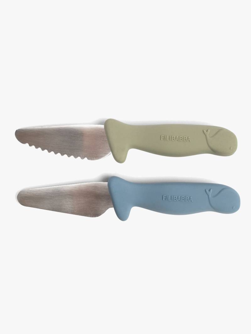 FILIBABBA Kindermesserset 2er-Pack, Powder Blue/Green FILIBABBA Kindermesserset 2er-Pack, Powder Blue/Green von FILIBABBA