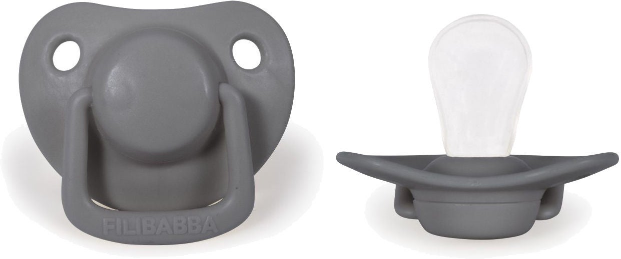 FILIBABBA Schnuller 0-6 Monate 2er-Pack, Dark Grey FILIBABBA Schnuller 0-6 Monate 2er-Pack, Dark Grey von FILIBABBA