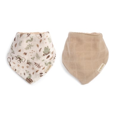 Filibabba Bandana-Lätzchen Little Wonders + Warm Grey 2er-Pack von Filibabba