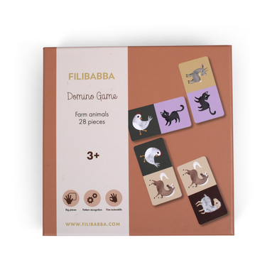 Filibabba Domino-Spiel - Bauernhoftiere von FILIBABBA