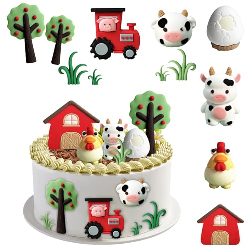 Bauernhof Geburtstag Deko,12 Stück Bauernhof tier cake topper,cupcake tierfiguren spielzeug,Bauernhof Party Herzstücksticks für kuchen dekoration kindergeburtstag Bauernhof Geburtstag Deko,12 Stück Bauernhof tier cake topper,cupcake tierfiguren spielzeug,Bauernhof Party Herzstücksticks für kuchen dekoration kindergeburtstag von FILOEEX