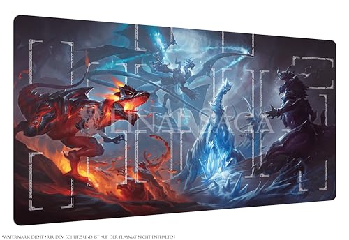 Dino Dynasty | TCG Dinosaur Playmat | 62✕35cm Spielmatte (with Zones) von FINAL SAGA