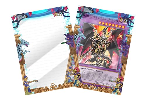 FINAL SAGA Yu-Gi-Oh! Pharaoh's Memories, Anime Yugi vs Kaiba Oversleeves | (65x91mm) 70 Standard Sized Bottomloading Border Sleeves von FINAL SAGA