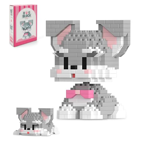 FINELYCR Welpen Klemmbausteine Tiere, Schnauzer Micro Bausteine, Süße Welpen Bauspielzeugsteine, für Präsentation und als Geschenk, für Erwachsene und ab 12+Jahren FINELYCR Welpen Klemmbausteine Tiere, Schnauzer Micro Bausteine, Süße Welpen Bauspielzeugsteine, für Präsentation und als Geschenk, für Erwachsene und ab 12+Jahren von FINELYCR