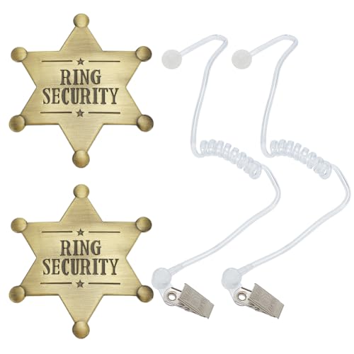 FINGERINSPIRE 4 STÜCKE Ring Security Breastpin Secret Service Zubehör Beinhaltet 2 Stück Akustische Ohrhörer Tube Headsets, 2 Stück Ring Security Badges Police Spy FBI Cosplay Set für Andenken FINGERINSPIRE 4 STÜCKE Ring Security Breastpin Secret Service Zubehör Beinhaltet 2 Stück Akustische Ohrhörer Tube Headsets, 2 Stück Ring Security Badges Police Spy FBI Cosplay Set für Andenken von FINGERINSPIRE