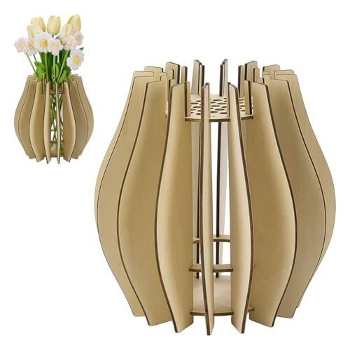FINGERINSPIRE Holzpuzzle Blumenvase 202x200mm Antikes Weiß Holzvase Für Blumensträuße Bausatz Zusammenbau von Holzstraußvasen Für Bausteine Künstliche Blumen Schaufenster Heimdekoration FINGERINSPIRE Holzpuzzle Blumenvase 202x200mm Antikes Weiß Holzvase Für Blumensträuße Bausatz Zusammenbau von Holzstraußvasen Für Bausteine Künstliche Blumen Schaufenster Heimdekoration von FINGERINSPIRE