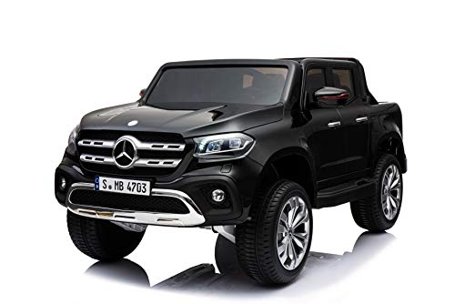 FINOOS Mercedes X-Class Elektroauto für Kinder, 2-Sitzer, mit Fernbedienung 2,4 GHz, 4x4 Motors, 12V, 4 x 35W, Eva Vollgummireifen, 1 bis 7 Jahre, Schwarz FINOOS Mercedes X-Class Elektroauto für Kinder, 2-Sitzer, mit Fernbedienung 2,4 GHz, 4x4 Motors, 12V, 4 x 35W, Eva Vollgummireifen, 1 bis 7 Jahre, Schwarz von FINOOS
