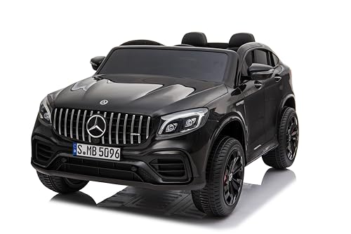 FINOOS kinderelektro 2 Sitzer Mercedes GLC 12V, Elektroauto für Kinder 2 Sitzer, kinderelektro Auto mit 2,4 Ghz Fernbedienung, 4x4 Allrad angetrieben, Batterie: 2x12V, 1-7 Jahre von FINOOS