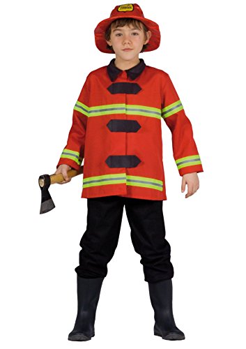 Ciao Blumen Paolo – Feuerwehrmann Kostüm Kind M (5-7 anni) rot von Ciao