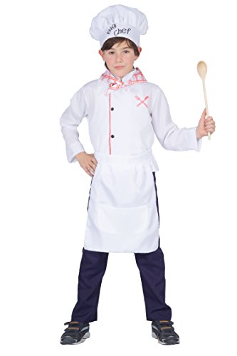 Little Chef Kostüm Verkleidung Junge Mädchen (Größe 7-9 Jahre) von FIORI PAOLO