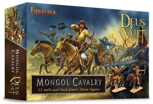 FIREFORGE GAMES Mongolische Kavallerie - Historische Miniaturenkriegsspiel - 12 unpainted Mongol horse archer figures - 9 plastic bases - Age 14+ von FIREFORGE GAMES