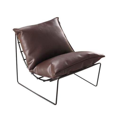 1/6 Skala Legierung Dollhouses Sofa Stuhl Mit Rückenlehre Dunkelbraunen Miniaturmöbeln Für Kinderzimmer Dekore Metallpuppenhouses Möbel Für Kinder von FIRSTXIU