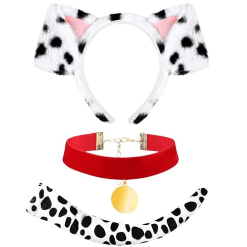 3pcs Halloween Hundekleid Kostüm Set Kinderstierkostümzubehör Für Kinder Erwachsene Cosplay Geburtstag Halloween Leicht Zu Tragen Hundeanzug von FIRSTXIU