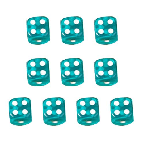 FIRSTXIU Acryl 16 Mm ZiNS Setzen Sie Farbenfrohe Sechsseitige Würfel Mit Punkten Spiele Square Block Kinder Mathematikunterricht Bildungsspielzeug Tischbrettspiel von FIRSTXIU