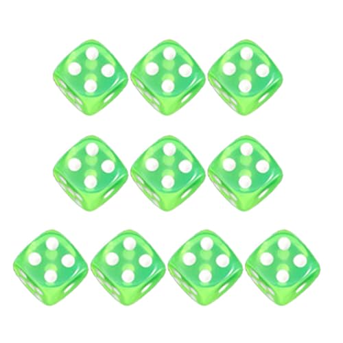 FIRSTXIU Acryl 16 Mm ZiNS Setzen Sie Farbenfrohe Sechsseitige Würfel Mit Punkten Spiele Square Block Kinder Mathematikunterricht Bildungsspielzeug Tischbrettspiel von FIRSTXIU