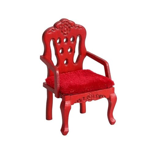 Doll House Chair Model Realistic Sessel Dollhouses Stuhl Realistisches Spiel 1:12 Modell Spielzeugminiatur von FIRSTXIU